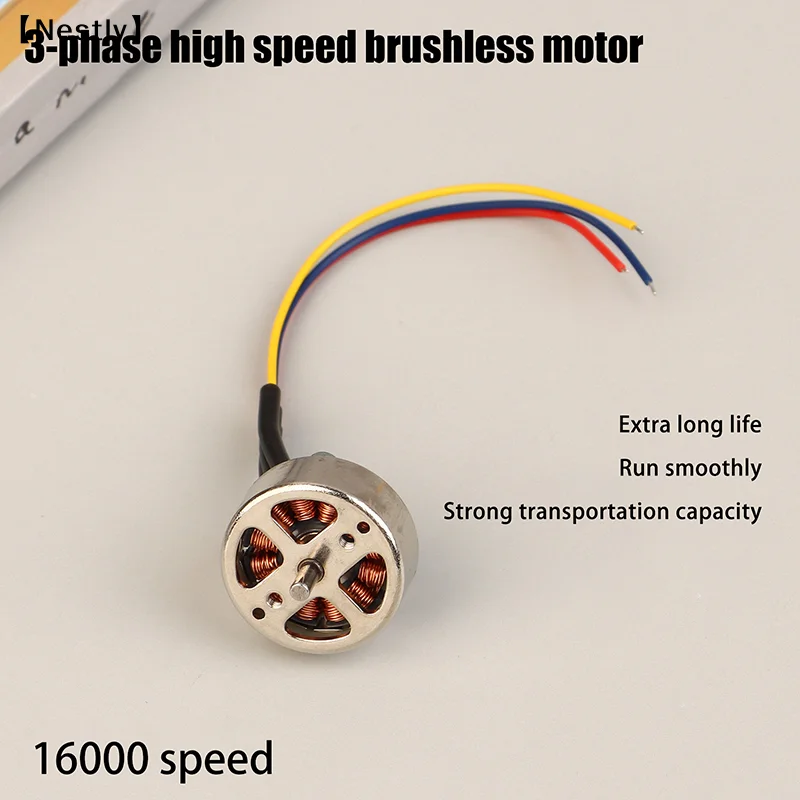 1S-2S 3,7V 7,4V 15000KV Winziger 14mm 3-Phasen-Brushless-Motor Hochgeschwindigkeitsmotor 1,5mm Welle für RC-Drohnenlüfter Kühlermotor〔Nest〕