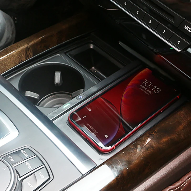 

Car wireless charger fast phone charger charging holder for BMW X5 F15 X6 F16 2014-2018 accessories