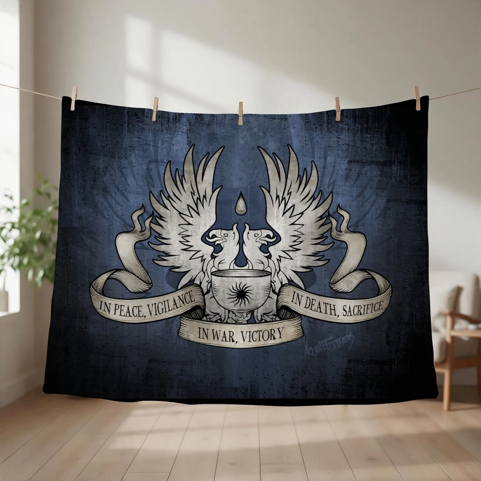 Dragon Age: Grey Warden Motto Throw Blanket Furry Bed Fashionable Thermals For Travel Luxury Brand Blankets