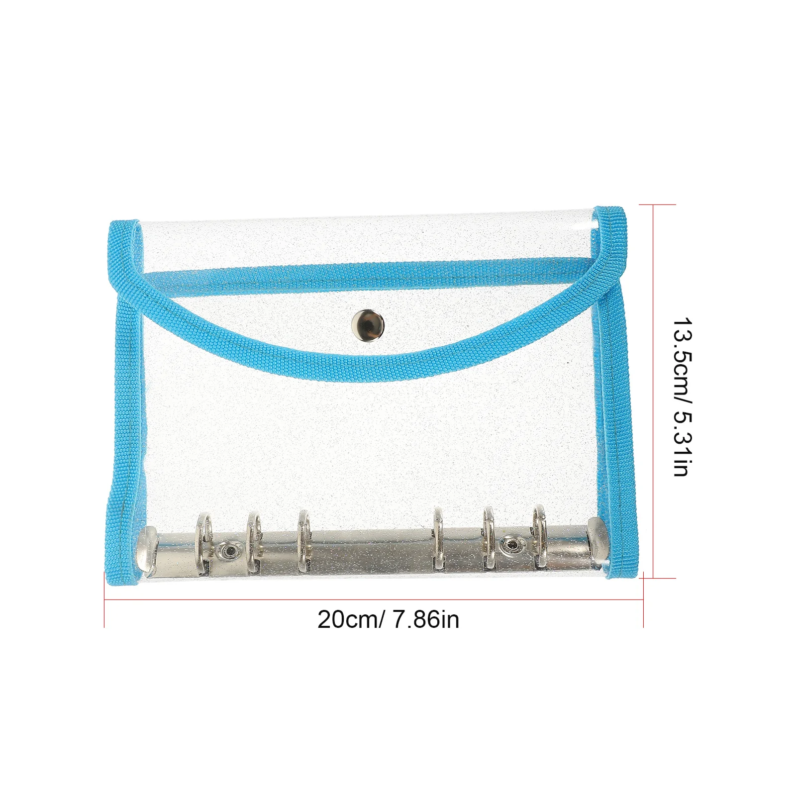 Pvc Loose-Leaf Binder Cover Clear Notebook Shell For A6 Notepad Journal Reusable School Office Supply Binder Notebook