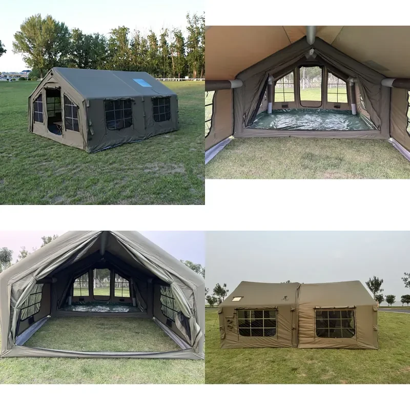 2026Hot Cotton Outdoor Camping Inflatable Air Tent with Water-Resistant Features