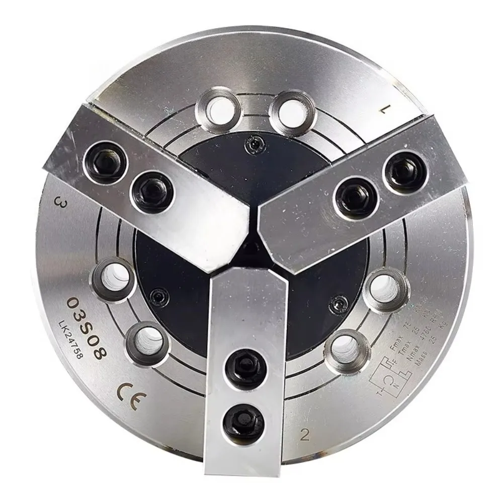 Standard Hollow Closed type Center Hydraulic Steel Body Chuck 10 inch and 12 inch Three jaw Chuck