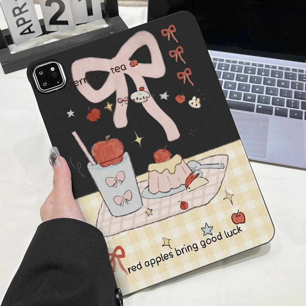Aesthetic Afternoon Dessert Tablet Case for iPad Air 13 2026 12.9inch Air 11 2026 Mini 2019 Pro 11 13 2025 Air 2 9.7 inch Cover