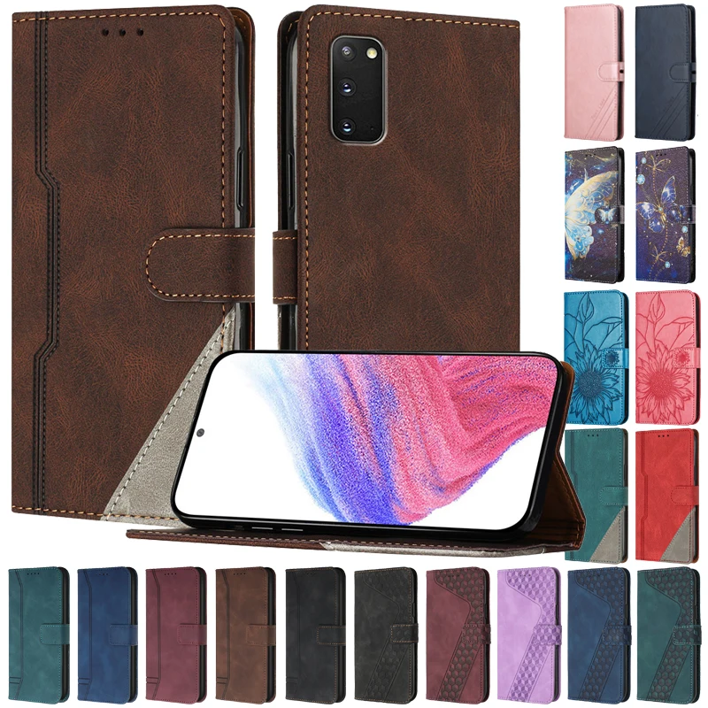 Flip-Cover für Samsung Galaxy S20 FE Hülle, kompatibel mit Samsung S20 Plus Ultra S20FE 5G 4G, magnetischer Standfunktion, Schutzhülle mit Kartenfach
