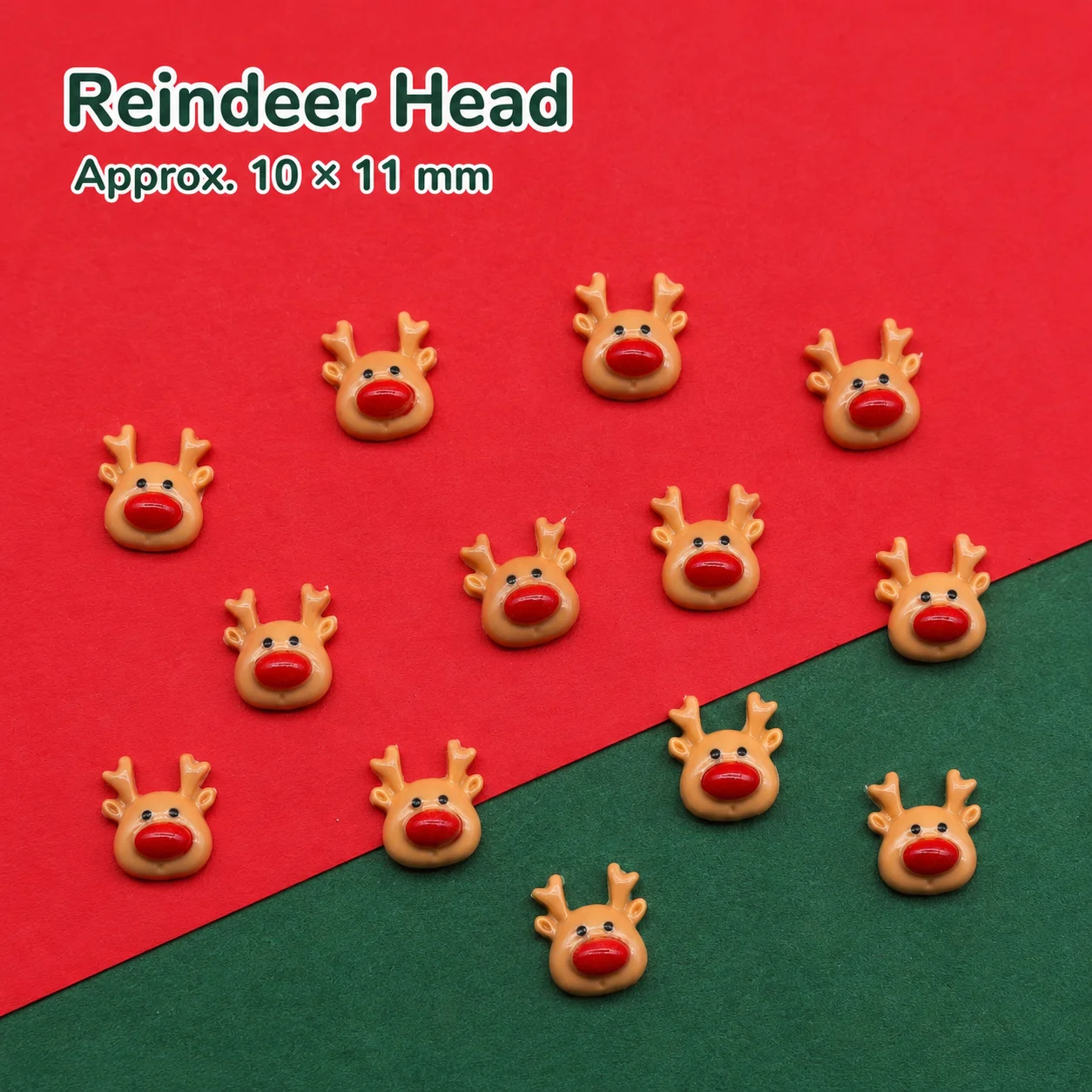 20pcs Mini Christmas Mixed Resin Charms Santa Claus Reindeer Snowflake Accessories Craft Supplies