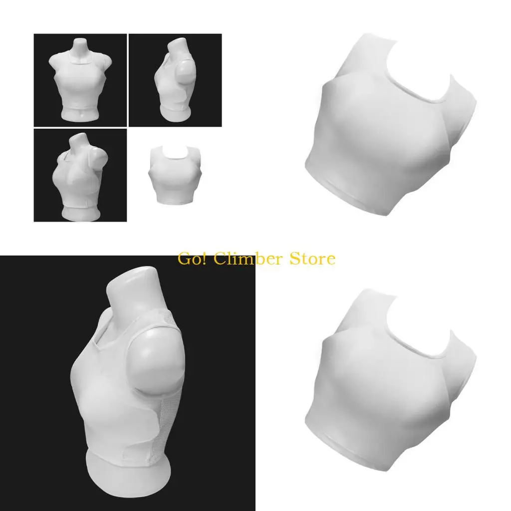 Q84C Practical Karate Chest Guard for Women Female Boxing Chest Protector Karate Breast Protector Equipment