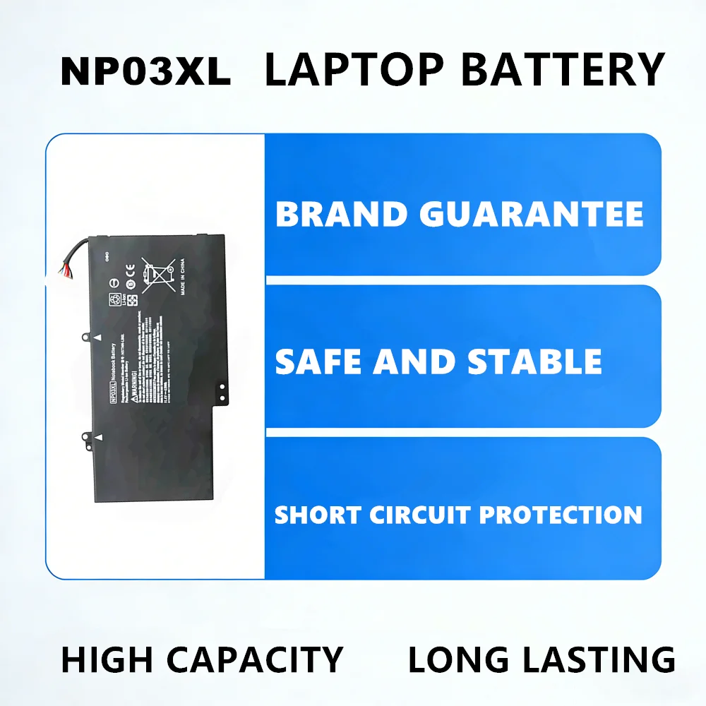 

Аккумулятор NP03XL для ноутбуков HP Pavilion X360 13, 13-a, 13-b, Envy X360 15-u, 15t-u, замена батареи NP03XL HSTNN-LB6L