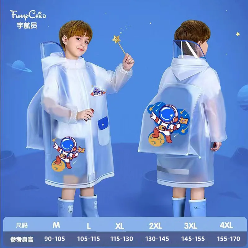 

【】Children's Raincoats Kindergarten and Elementary School Students Cartoon Ponchos with
