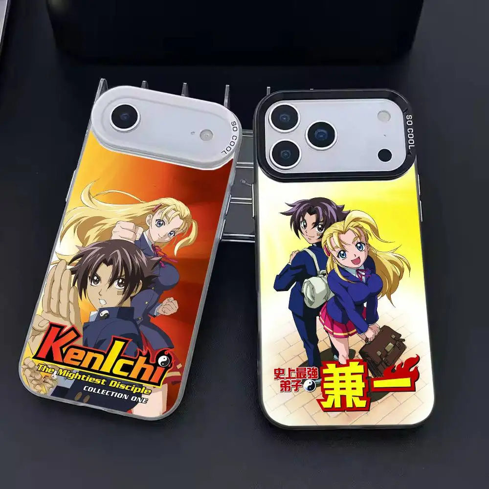 

K-Kenichi The Mightiest Disciple Phone Case For iPhone 17 16 15 14 13 12 11 Pro Max Plus Silver candy Matte Cover