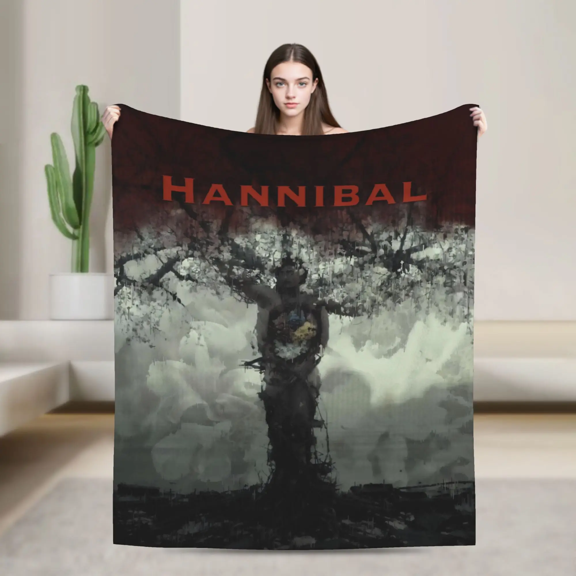 Hannibals movie Merch Blankets Super Soft Flannel  Throw Blankets Cozy Bedspreads