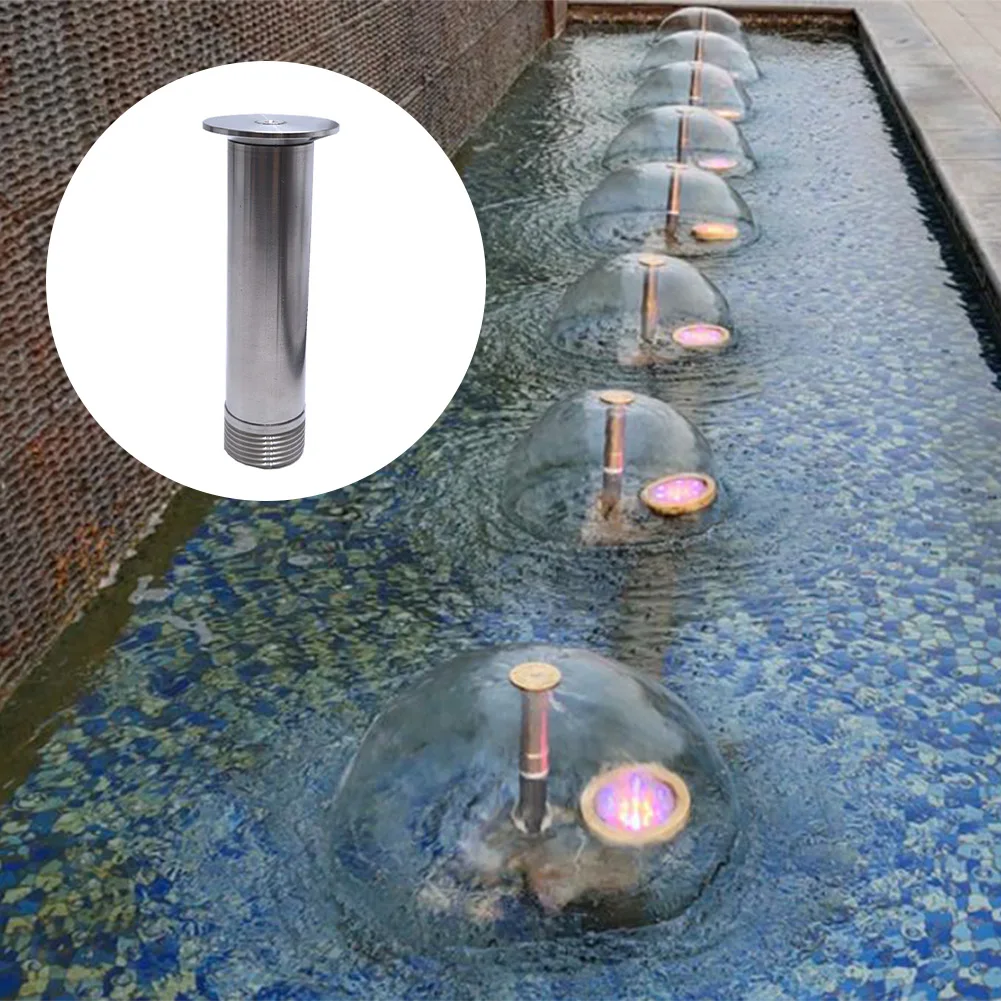 Mushroom Shape Stainless Steel Fountain Head Nozzle G1/2 Female G3/4 Male Thread Water Spray Sprinkler For Garden Lawn Orchard