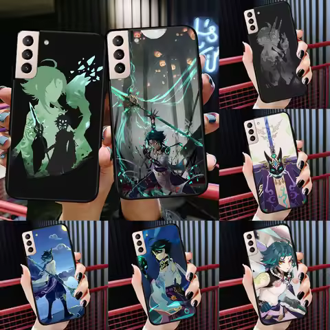 Genshin Impact Xiao Phone Case For Samsung Galaxy S25 Ultra S20 S21 S22 S23 S24 FE S9 S10 Plus S24 Ultra Cover