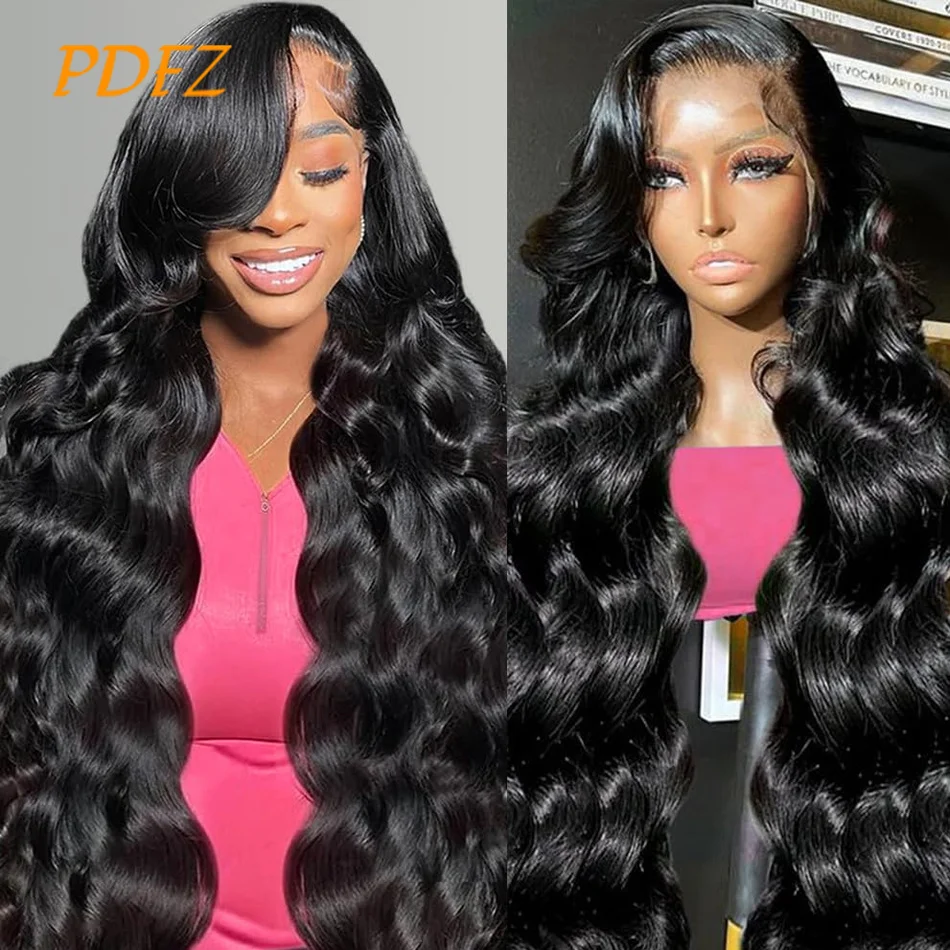 Body Wave Human Hair Wigs 13X4 Hd Lace Frontal Wig Human Hair 100% Real Human Hair Pre Plucked Bleached Knots For Black Women