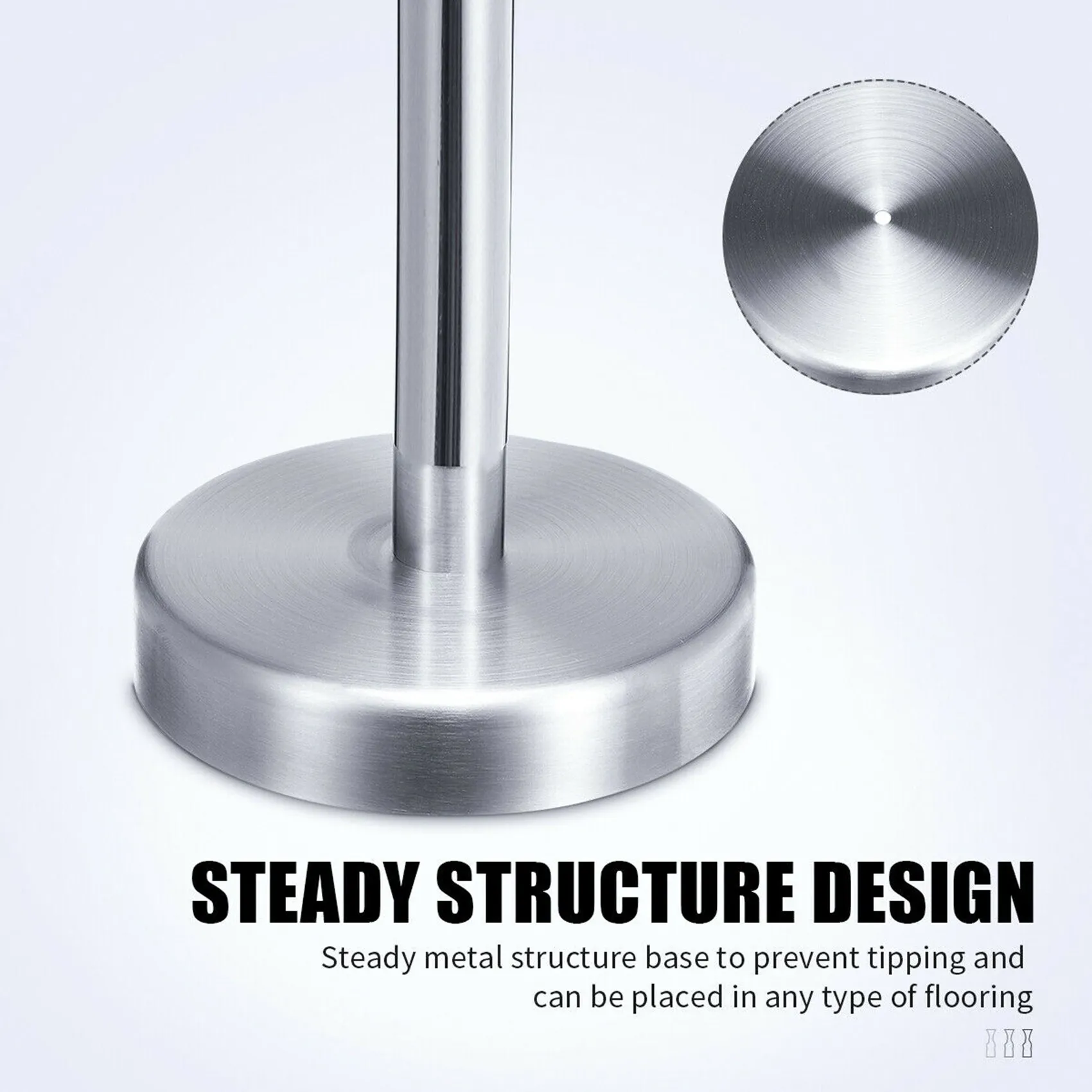 

ABGR-3X Вертикальная подставка для бумажных полотенец из нержавеющей стали для домашней кухонной столешницы
