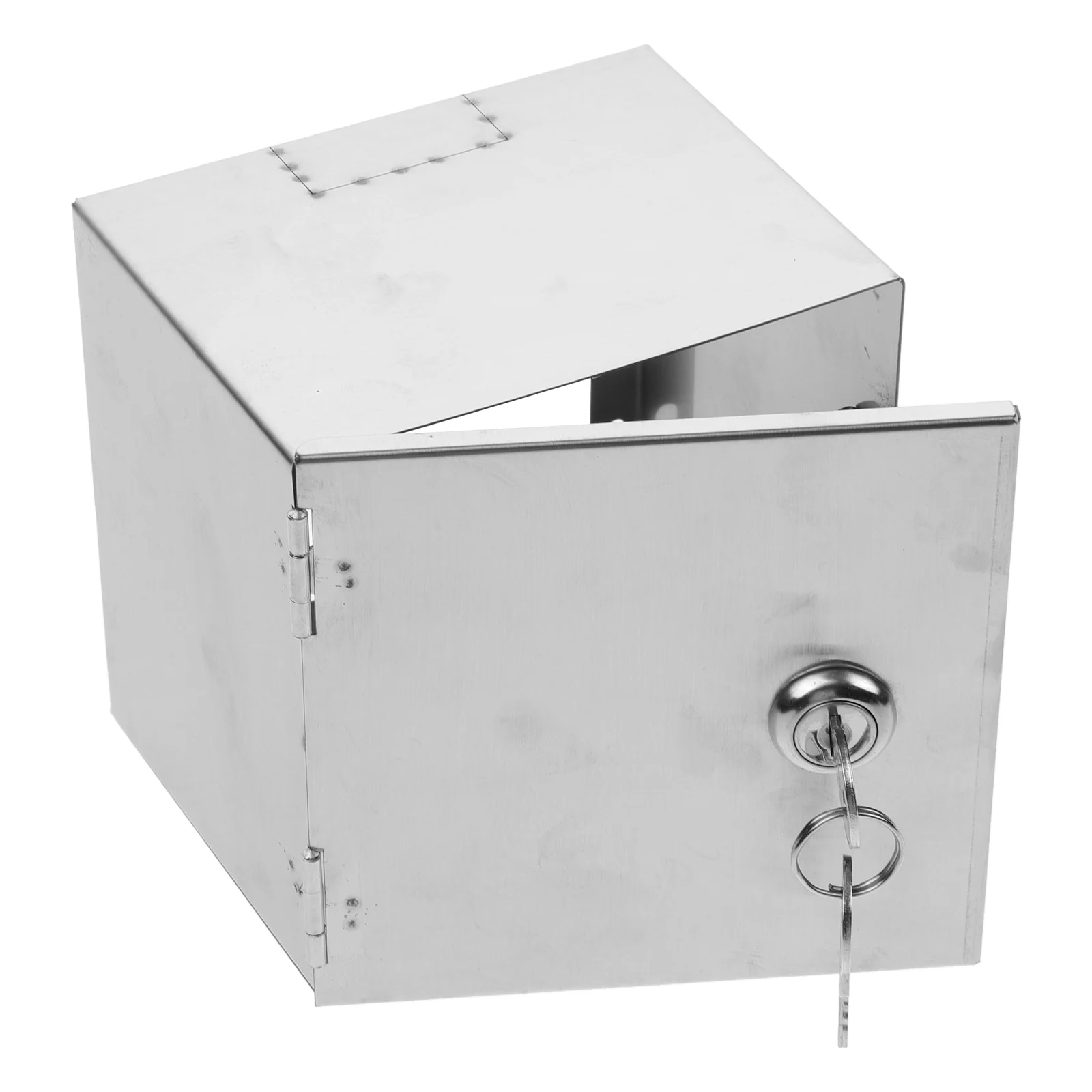 86Type Outdoor Wall Mount Stainless Steel Socket Box Lockable Rainproof Outlet Box For Vehicle Charging Protective Metal Outlet