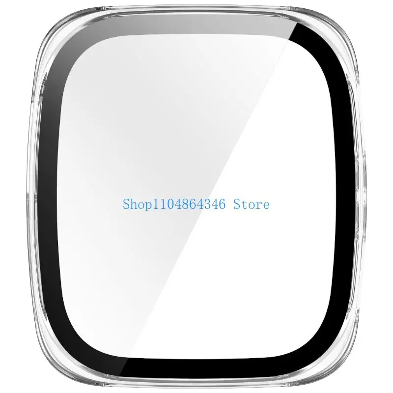Watch Case Screen Protector Film for Active 2 Square Watch Cover with Film Smartwatch Accessory Housing Shockproof Shell