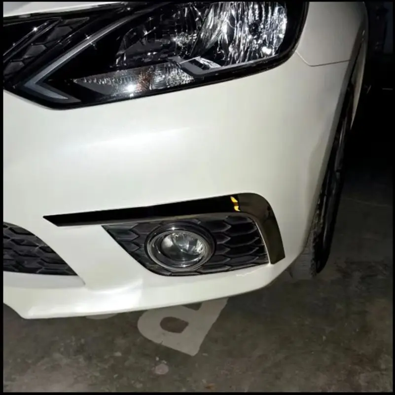

Car Styling For Nissan Sentra 2016-2019 Fog Light Eyelid Cover Trim Strip Molding Decoration Auto Accessories