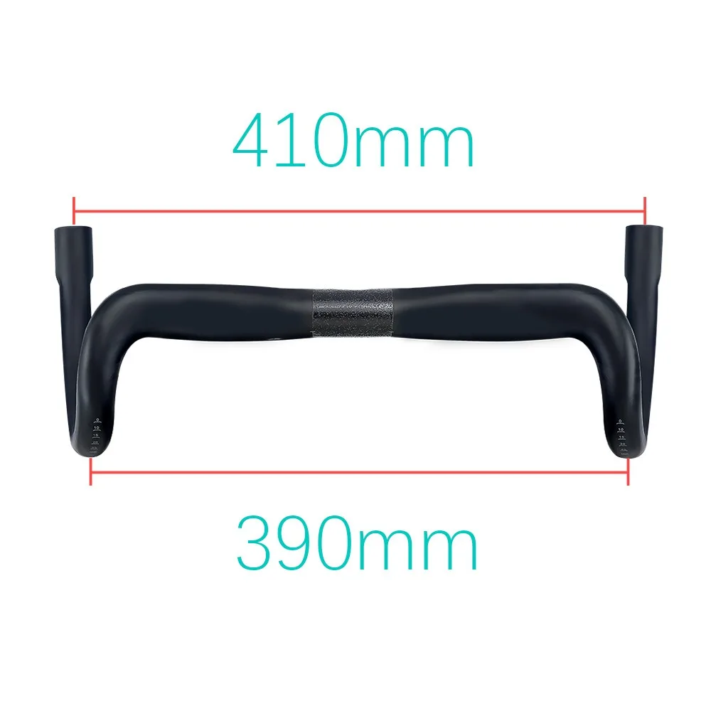 BUCKLOS Ultraleichter Fahrradlenker Vollcarbon Kompakter Dropbar, Interne Kabelführung UD Matt Fahrradlenker Fahrradzubehör – Detail 14