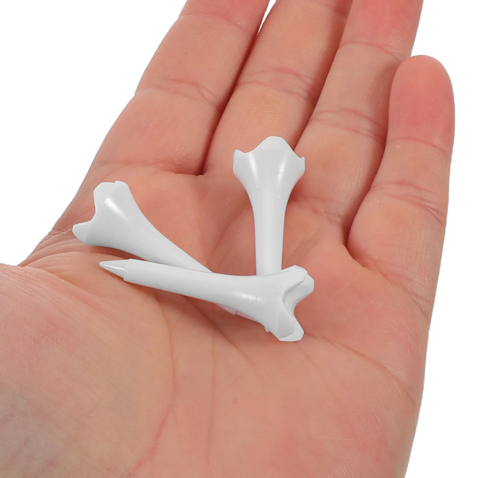 

50pcs Plastic Tees 1-1/2 Inch 4-Prong Stable Design For Reduced Friction No Side Rotation Golf Practice Tee Training Outdoor Use