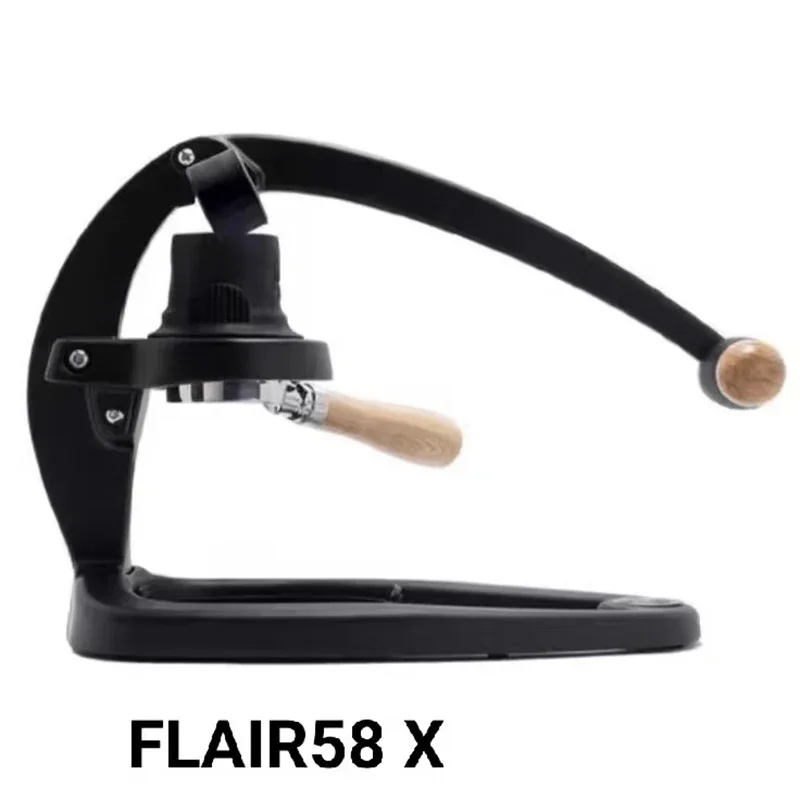 ماكينة صنع الاسبريسو الأصلية Flair 58 - ماكينة صنع الاسبريسو اليدوية بالكامل مع رأس المشروب من الفولاذ المقاوم للصدأ ومقياس الضغط