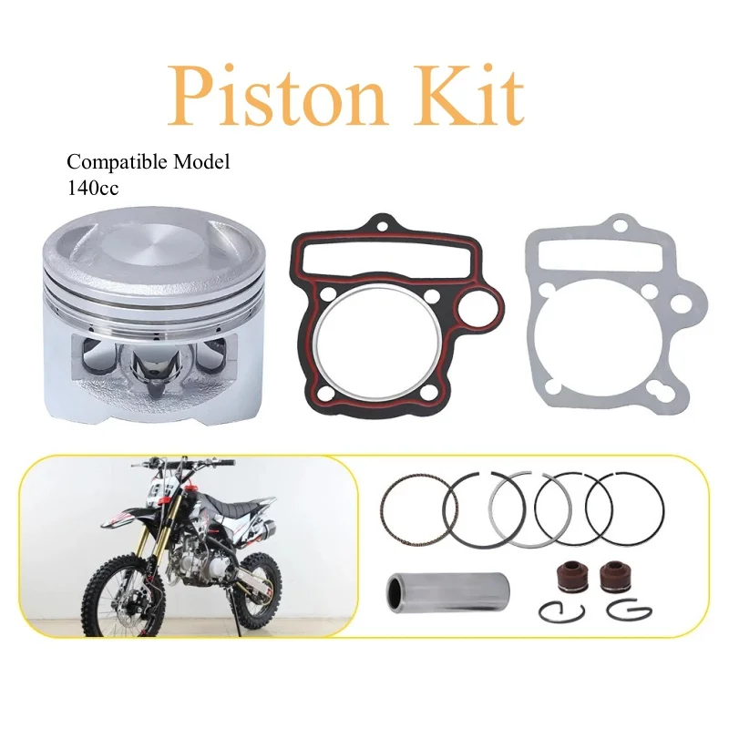 Motorcycle Engines For YX140 Piston Rings Kit 56mm 13mm Pin And Gaskets Set For YX140 YX 140cc YCF 150 Pit PRO TRAIL DIRT BIKE