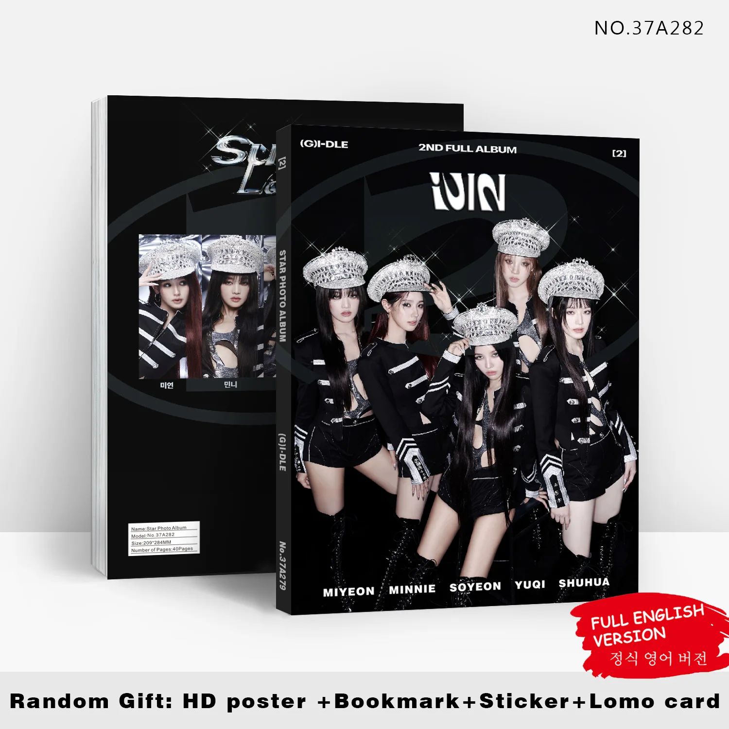 Kpop (G)I-DLE New Album I FEEL Photo Album Portrait HD Photo Gallery Sticker Poster Bookmark Collection Card Fans Gifts