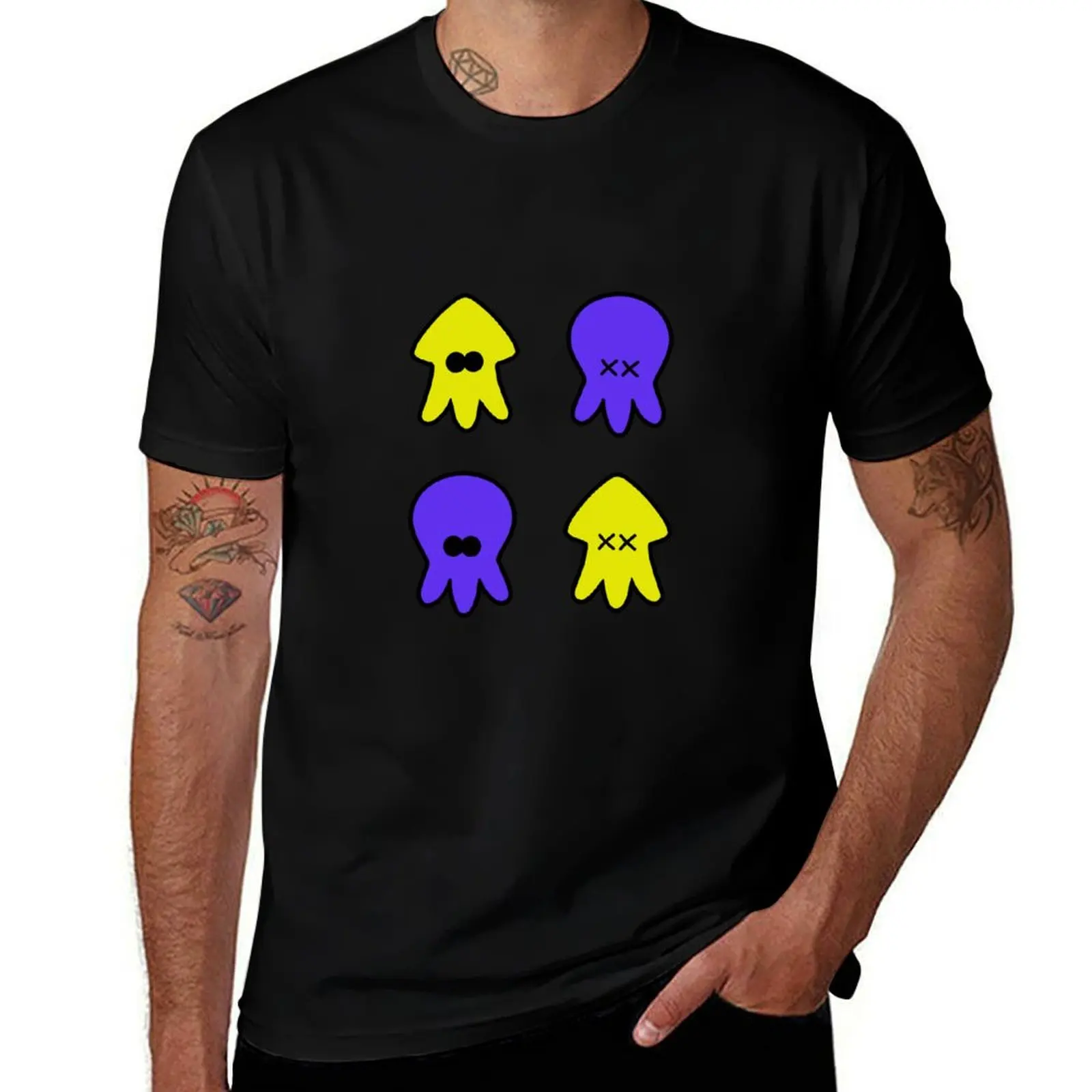 octo and inkling stickers T-Shirt Stain Resistant Casual Tee T-Shirt