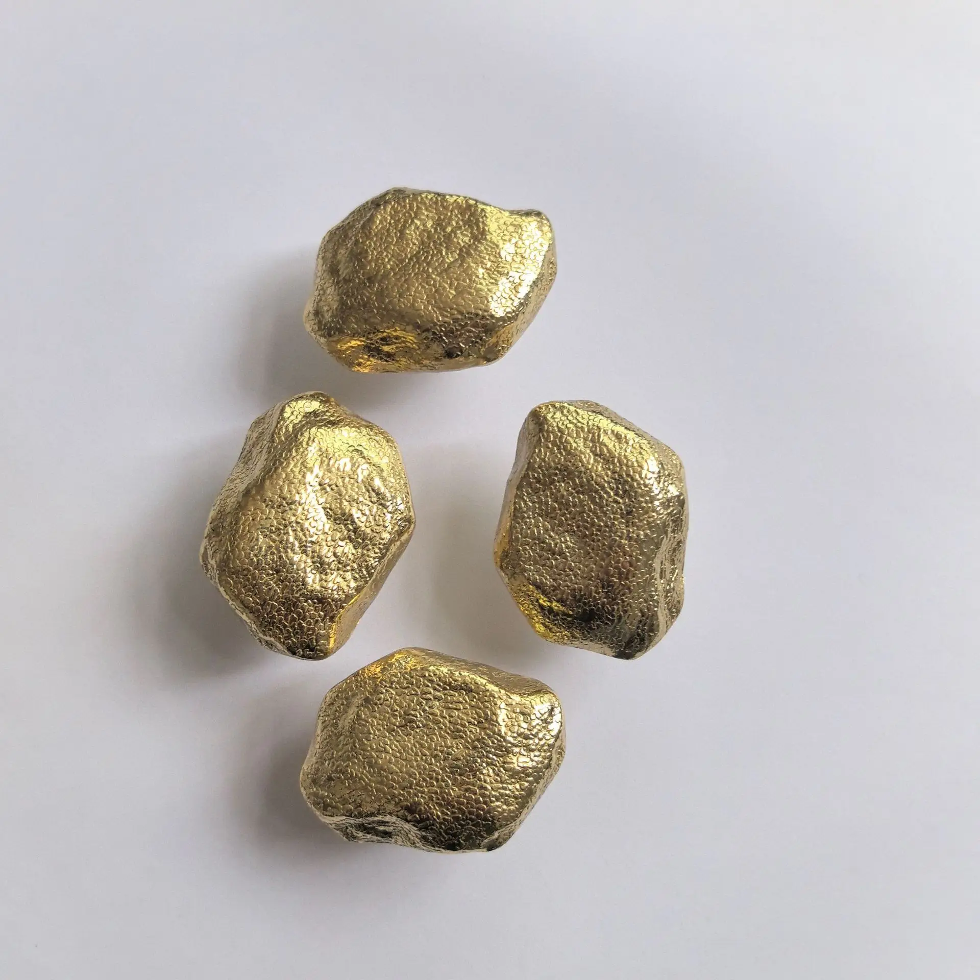 BCD-Brass Cabinet Pulls Door Handles Stone Modeling Cabinet Wardrobe Drawer Knobs and Furniture Hardware Irregular Handles