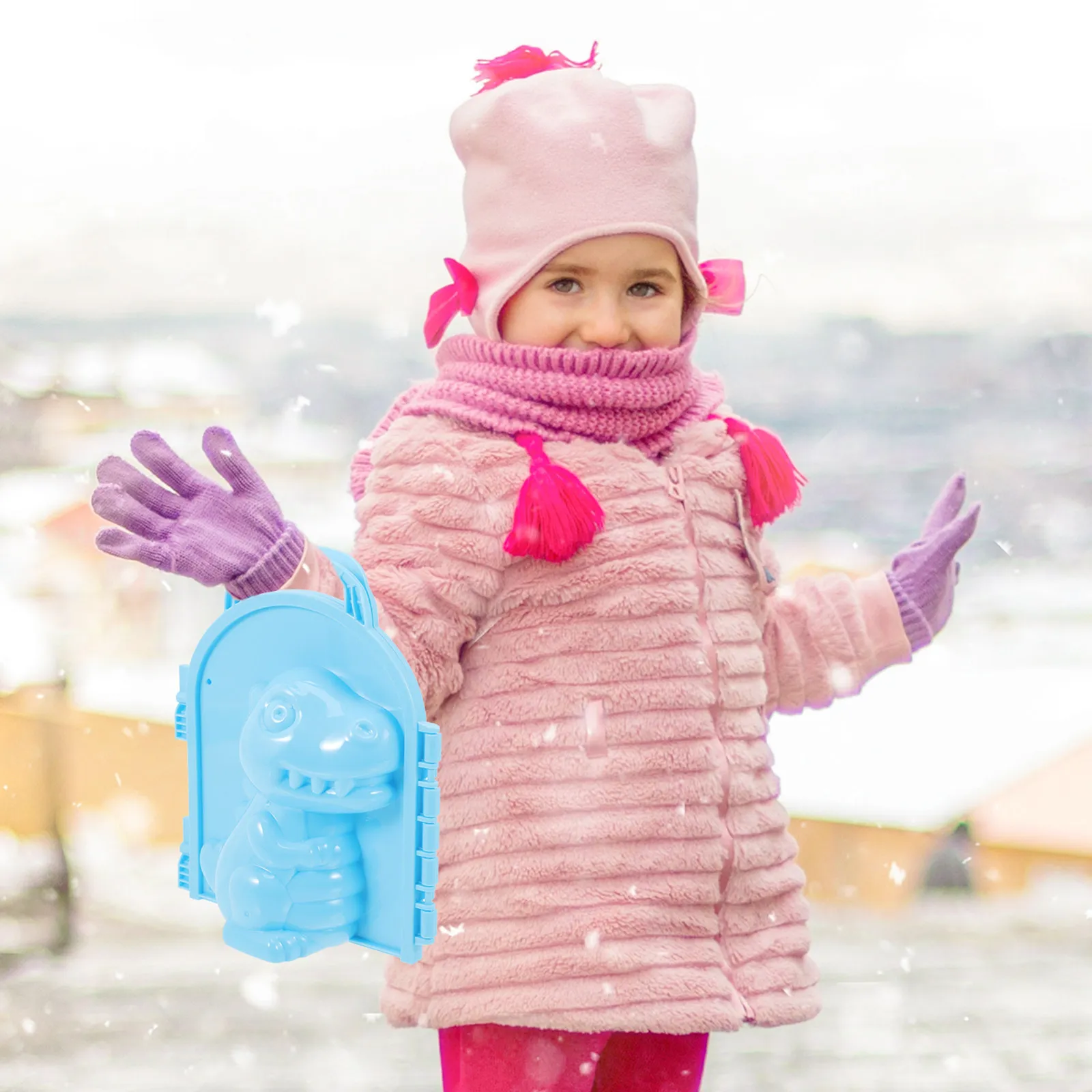 

Формочка для снега «Динозавр», компактный снегоколыбель, зимний уличный инструмент для игр с песком для детей
