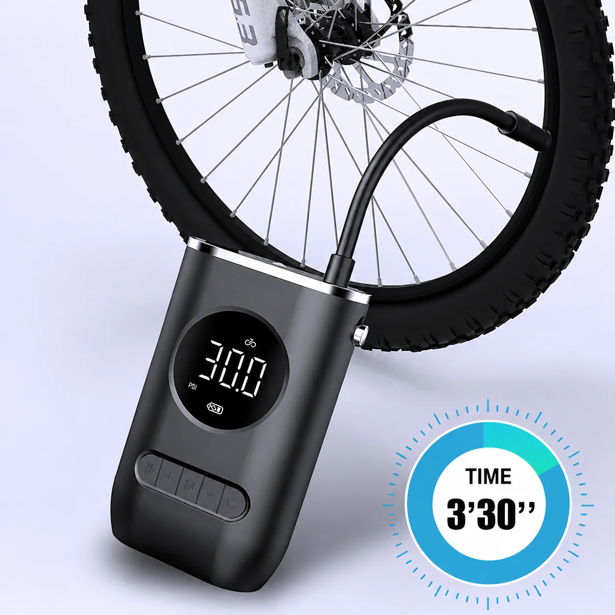Wireless Tire Inflator Portable Air Compressor Digital Tire Pump Rechargeable Mini Air Pump for Car Motorcycle Bicycle