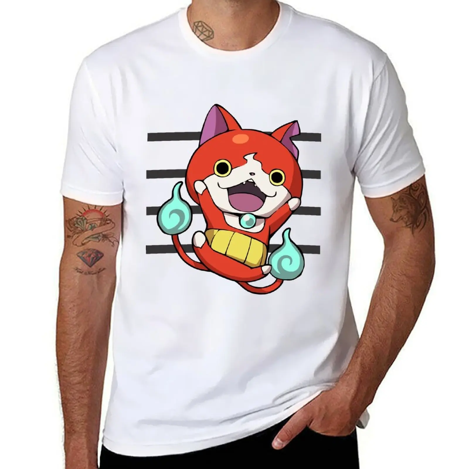 

Yokai Watch : Jibanyan 2 T-Shirt anime tshirt man t shirts for men printed t shirts for man T-shirt