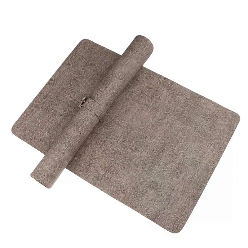 Nail Art Table Mat Soft Foldable Manicure Hand Rest Pad Waterproof Scratch Easy-Clean Office Desk Mat Portable Leather Pads