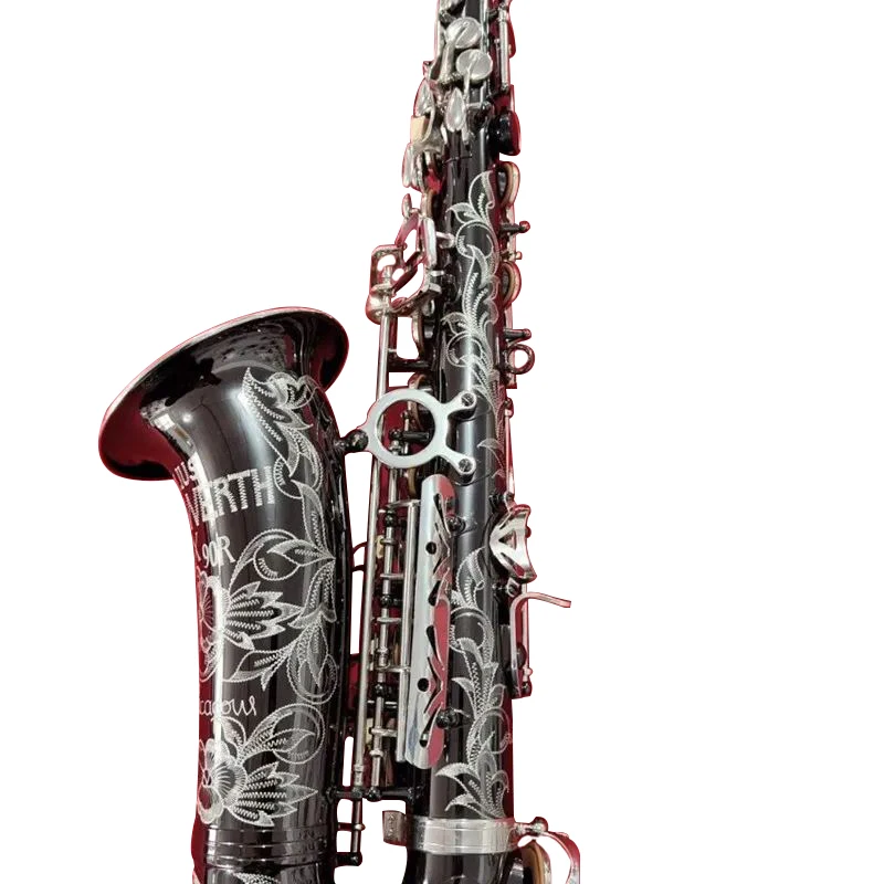 Copy Germany JK SX90R Keilwerth Woodwind Alto Saxophone Brass New Black NickeI Professional Musical Instrument With Sax Mouthpie