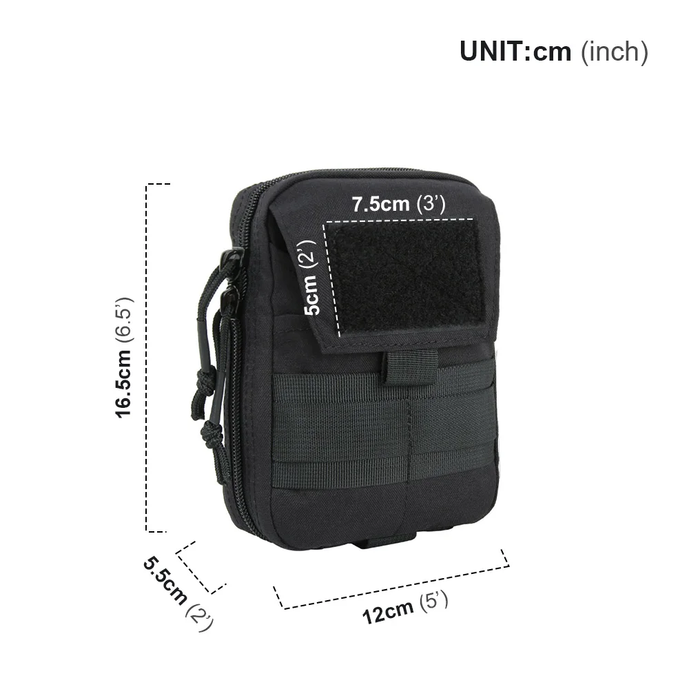 Mükemmel ELITE Tactical taktik Molle kılıfı tıbbi EDC açık acil çanta aksesuarla çok fonksiyonlu araçları