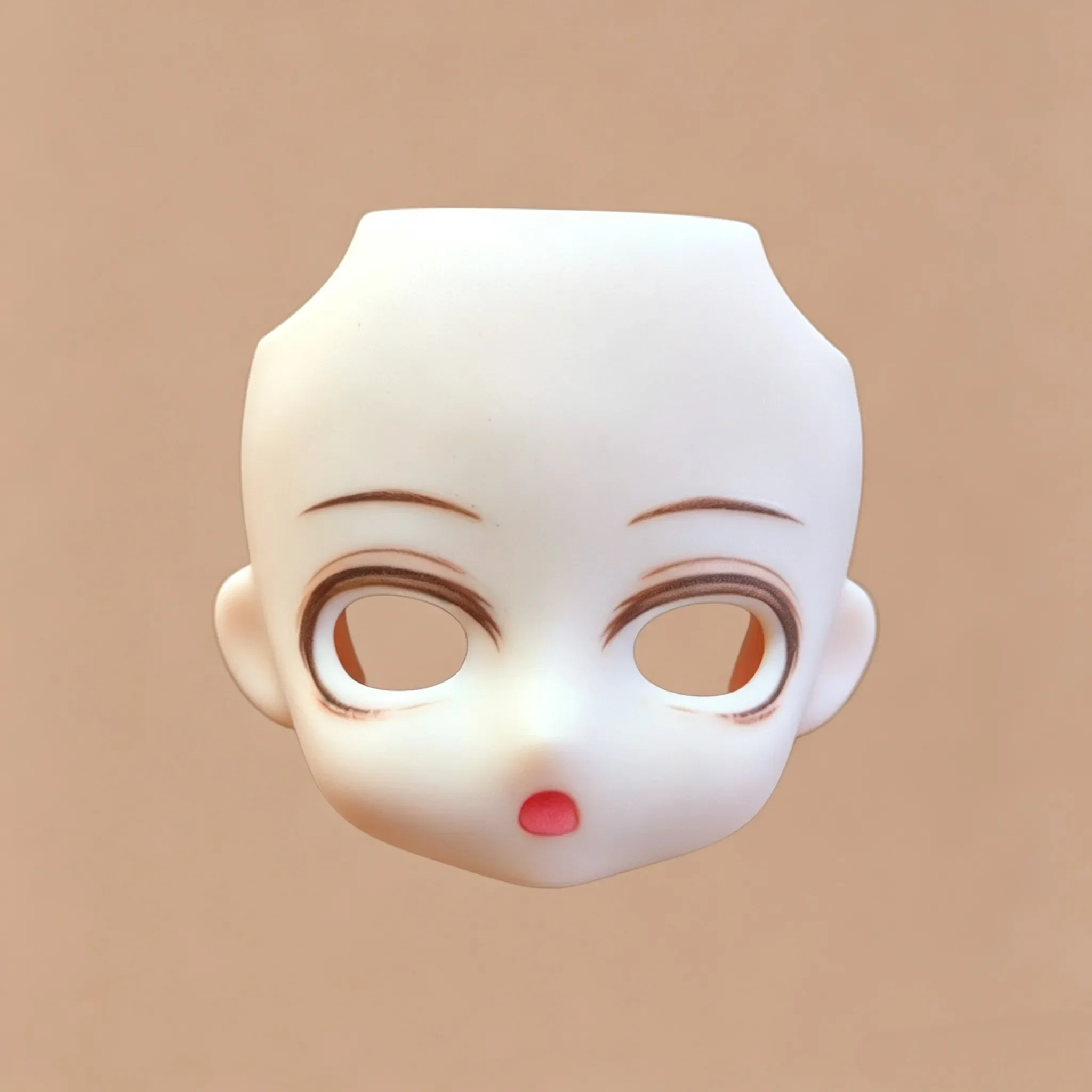 Ob11 Öffnungsauge Bemalte Gesichtsschale 1/12 Maßstab BJD Ersatzgesichtsmodell für elastisch gespannte & Steckgelenk-Puppenkörper – Detail 9