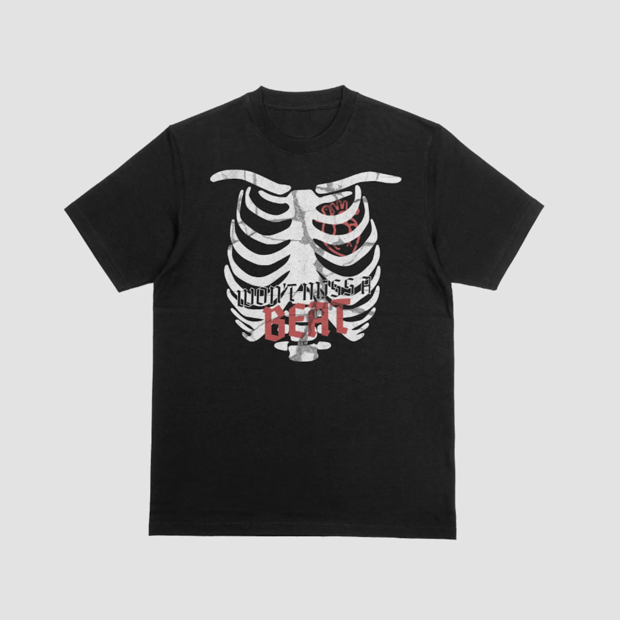 Skeleton Rib Cage Vintage T Shirt Retro 90S Y2K Skull Grunge Clothing Dark