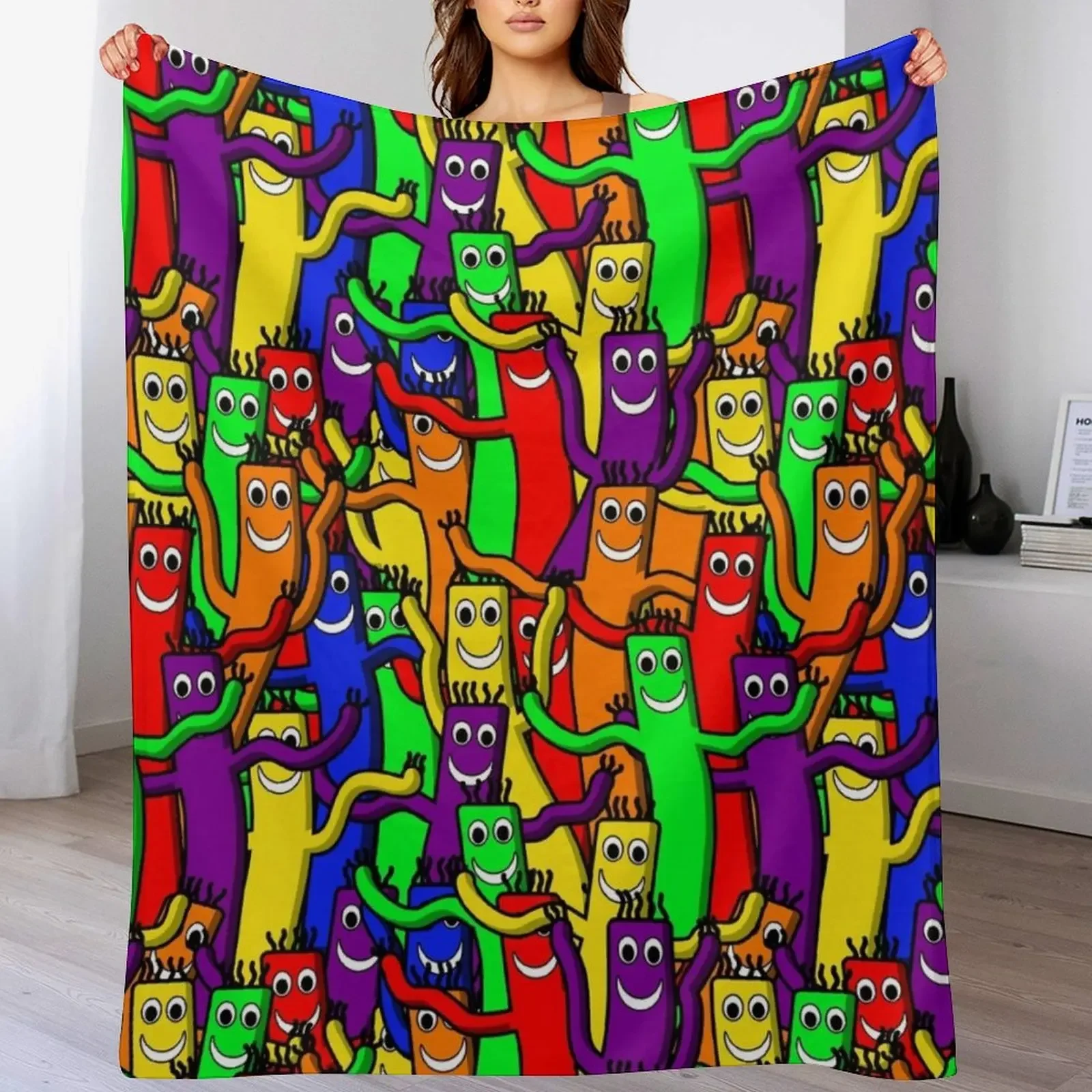

wacky inflatable arm flailing tube man Throw Blanket Decorative Sofa Blankets For Baby Soft Plush Plaid Sofas Blankets