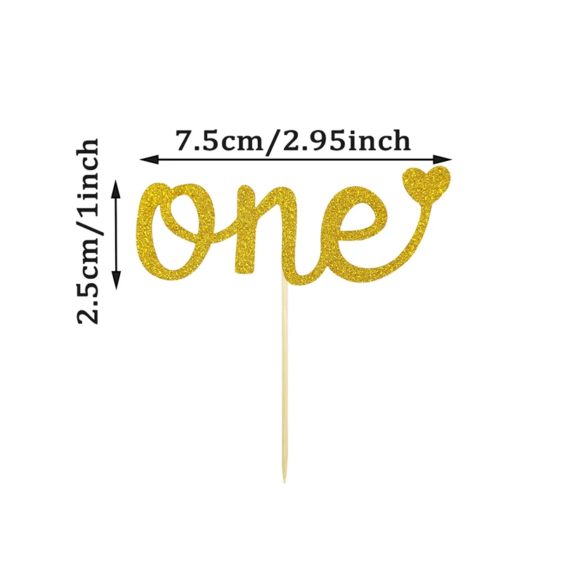 10pcs ONE CupCake Topper Kids Oh baby Wild one 1St Happy Birthday Party Cupcake Topper Baby Shower Supplies Baking Decoration