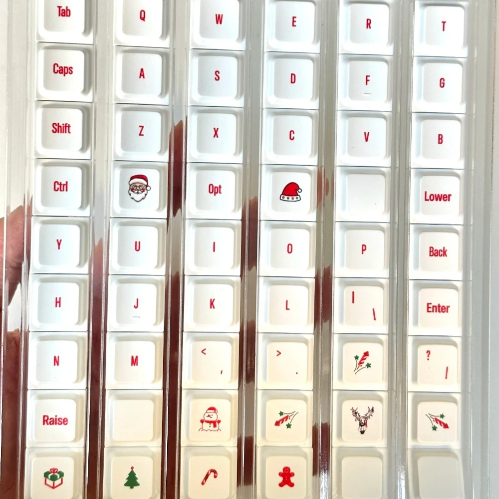 Split Keyboard Keycaps Low Profile LAK LCK PBT PC Translucent Custom Personalized for Corne Mechanical Keyboard Accessories Gift