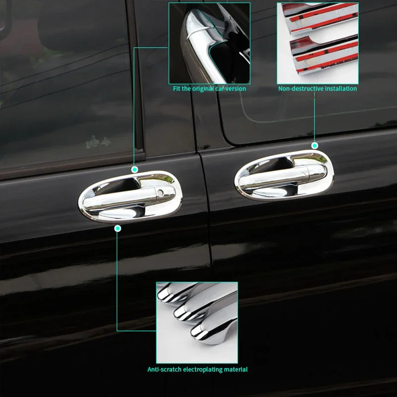 Auto Accessories Anti Rust Anti Scratches Stainless Steel Car Door Handle for Mercedes Benz