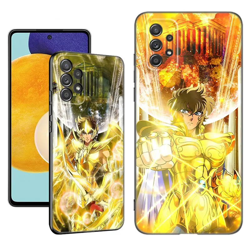 Anime Saint Seiya Phone Case For Samsung A13 A22 A24 A32 A23 A25 A34 A35 A52S A53 A54 A55 A73 5G A12 A14 A15 A31 A33 A50 A51 A72