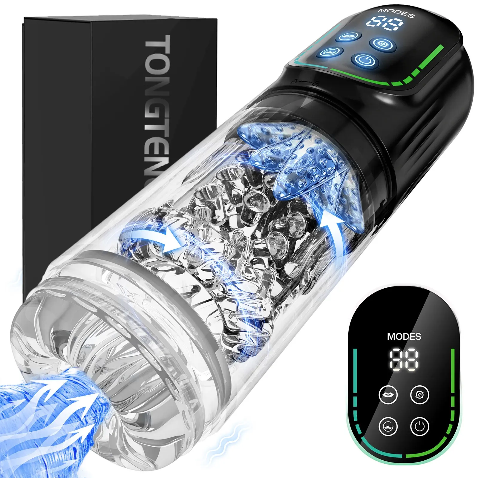 Automatic Thrusting Rotating Male Masturbator Licking Stroker Sucking Blowjob 100% Waterproof Pennis Pump Adult Sex Toys For Men