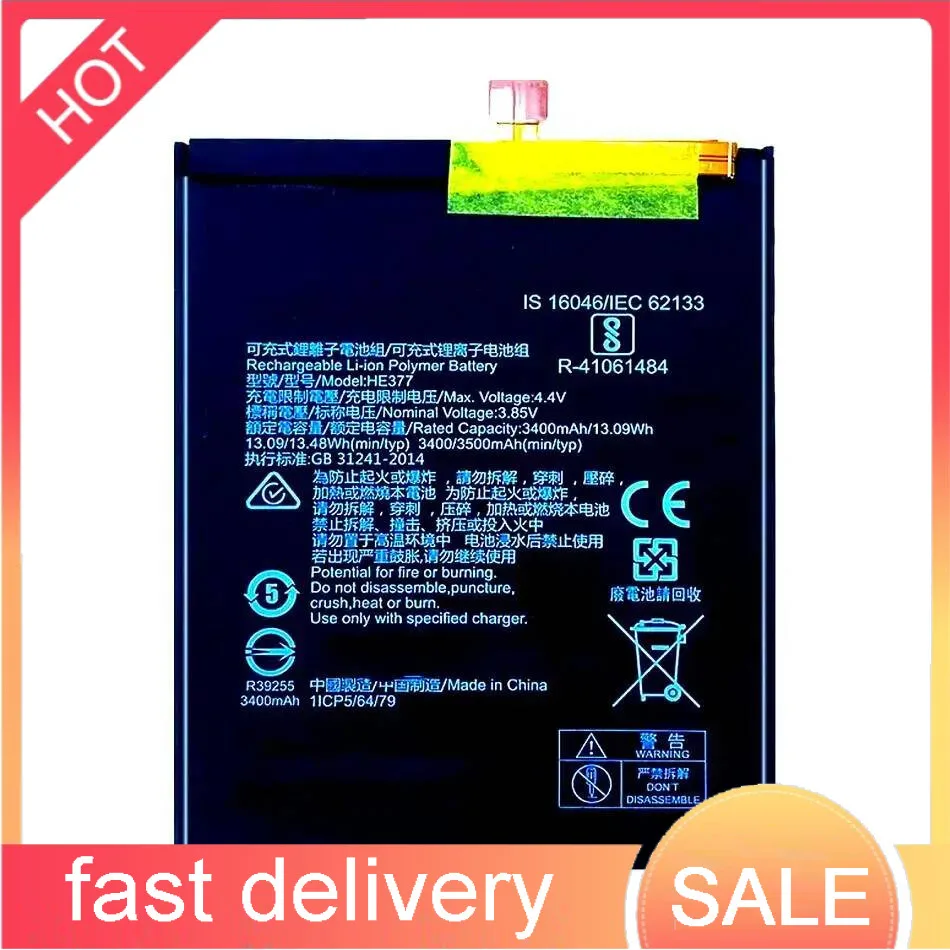 

3500Mah High-Capacity Mobile Phone Battery HE377 HE376 For Nokia X71