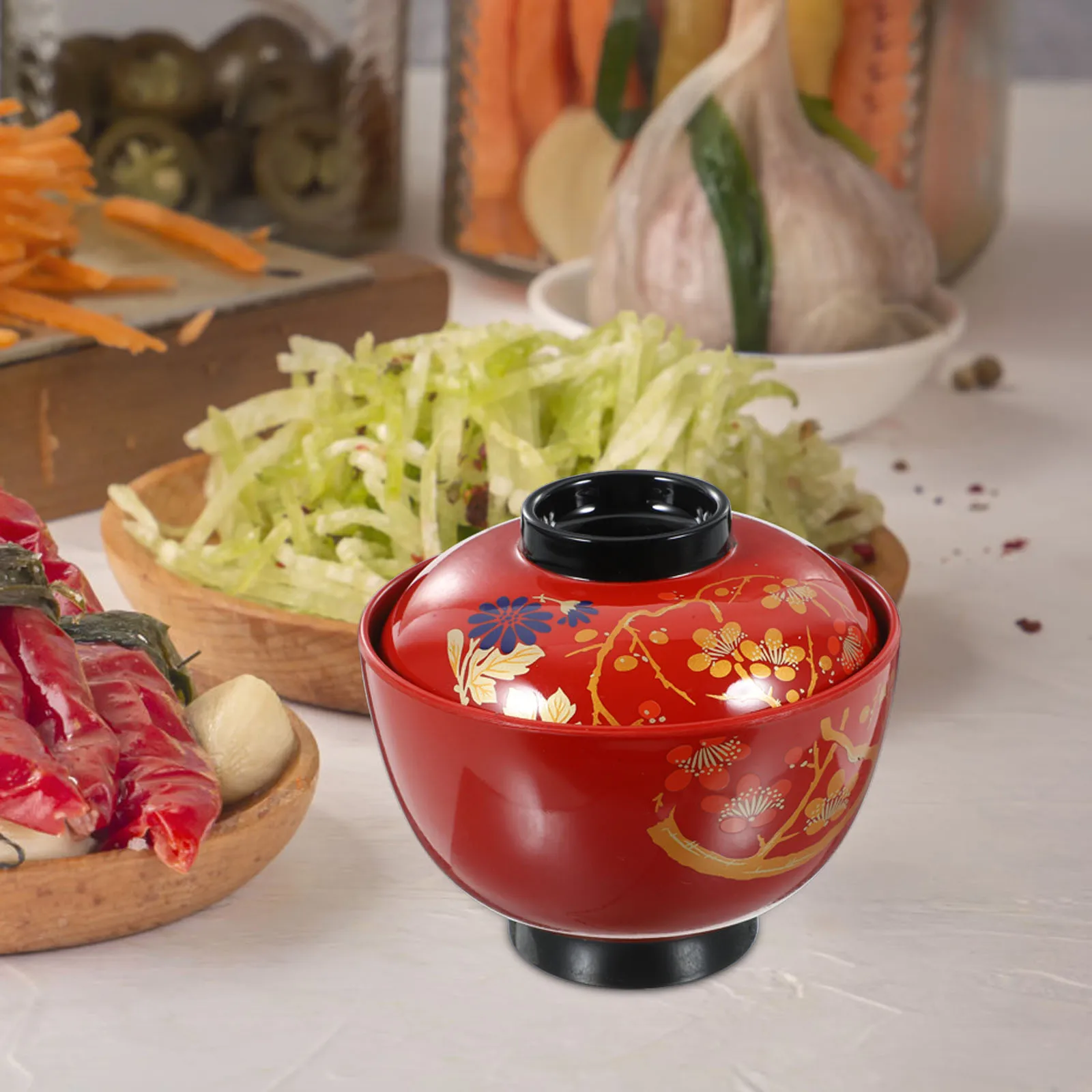 Cuenco de sopa japonés, cuenco de gran capacidad de calidad alimentaria para servir sopa de miso, fideos de arroz, Ramen