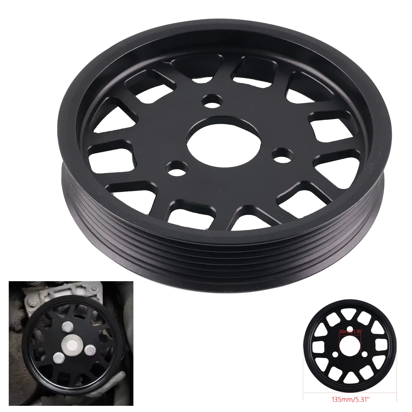 

Алюминиевый шкив гидроусилителя руля 32421740858 Для BMW E46 E36 E39 E38 X5 E53 Z3 для BMW M52TU M54 Детали двигателя