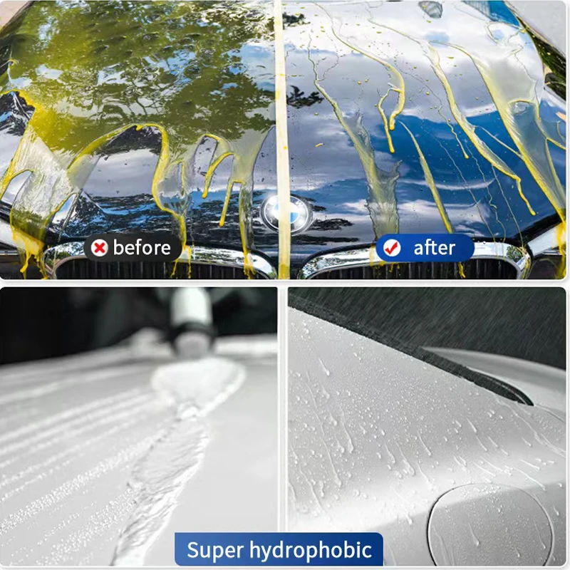 HGKJ S12 50ML Car Nano Ceramic Coating Auto Paint Polish Wax Spray Hydrophobic Anti Scratch Protect Film Auto Detailing