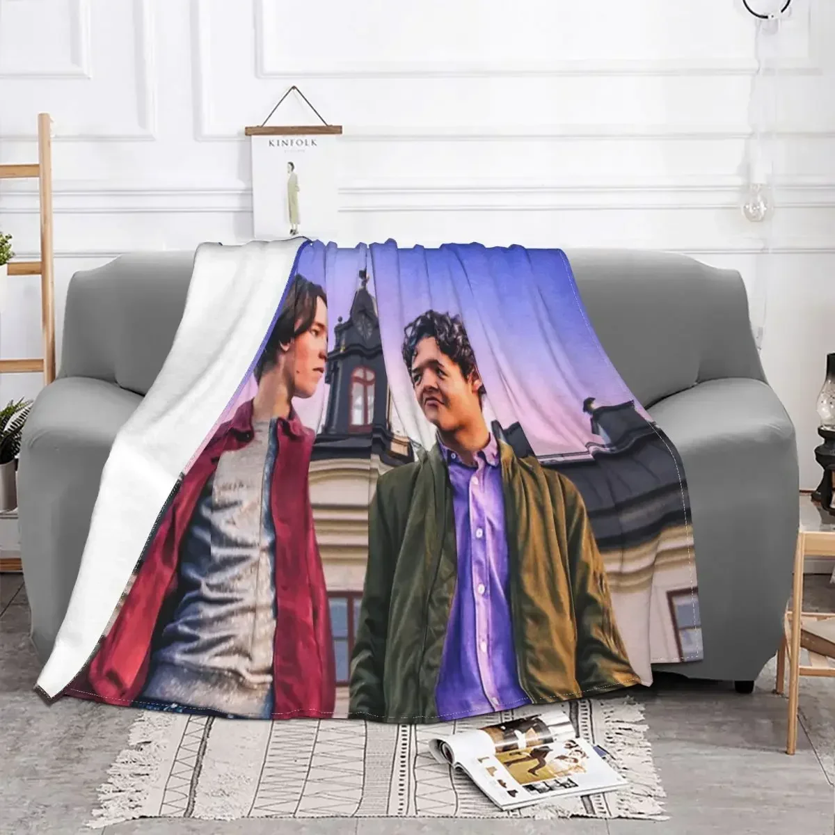 Young Royals BL Blanket Velvet All Season TV Drama Collage Breathable Super Warm Throw Blanket for Home Outdoor Bedspread