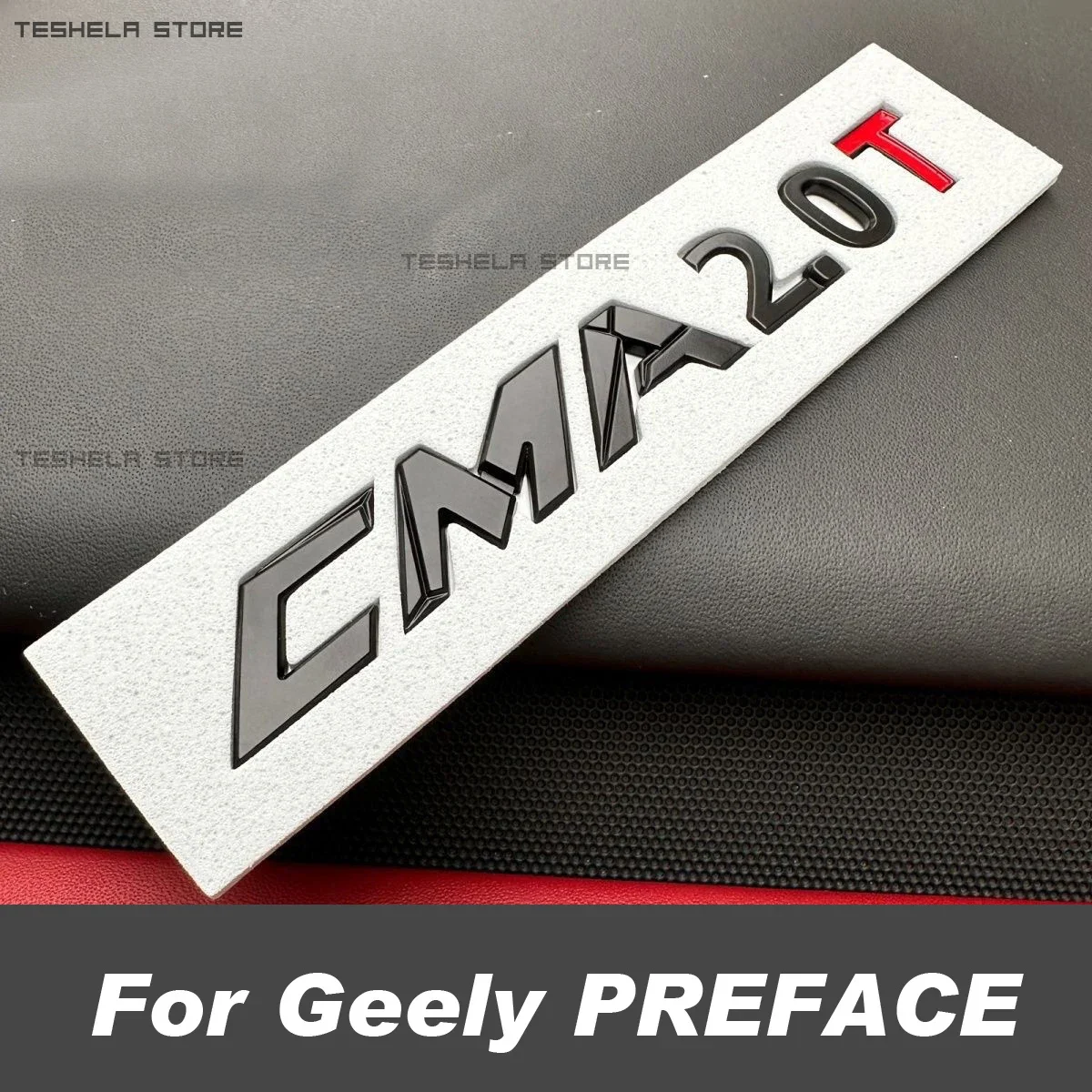 For Geely PREFACE CAN 2024 2023 Car Personalized CMA Label Modified Rear Displacement Label Tailgate Decoration Accessories