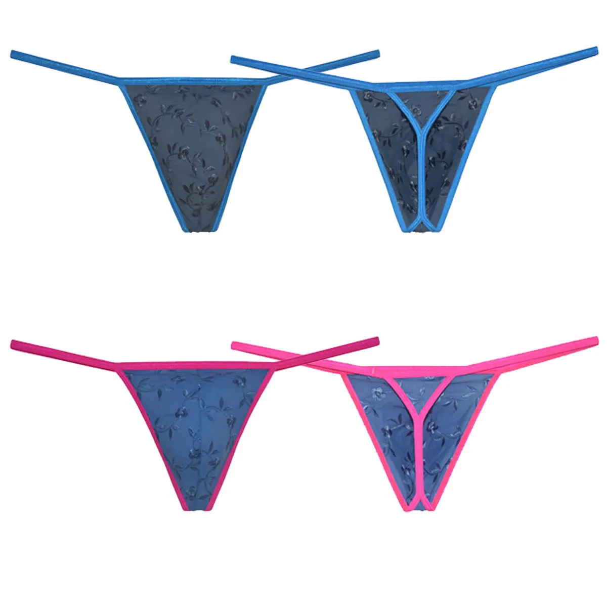 Men Micro Thongs Jockstrap G-String Cheeky Bulge Pouch Underwear Breathable Lowrise Bikini Elastic Lingerie Tangas String Homme