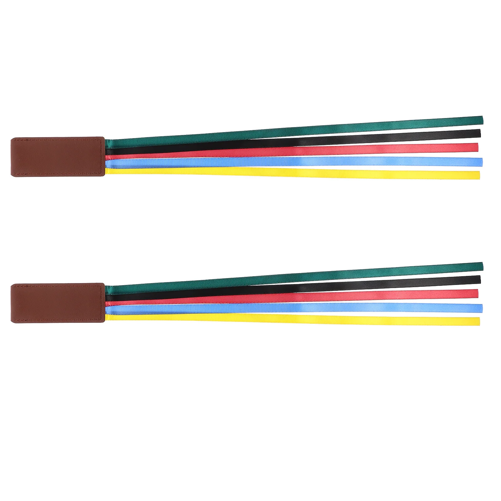 

2pcs Colorful Polyester Bookmarks Wear-Resistant Practical Ribbon Bookmark For Women Multi-Function Book Marker